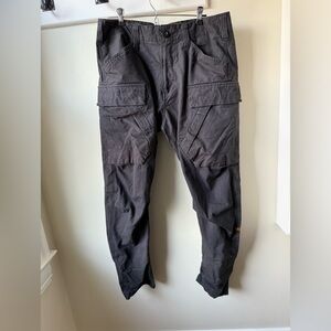 G STAR RAW 3D Cargo 3.0 Regular Tapered Ripstop Black Pants Grunge Goth 34